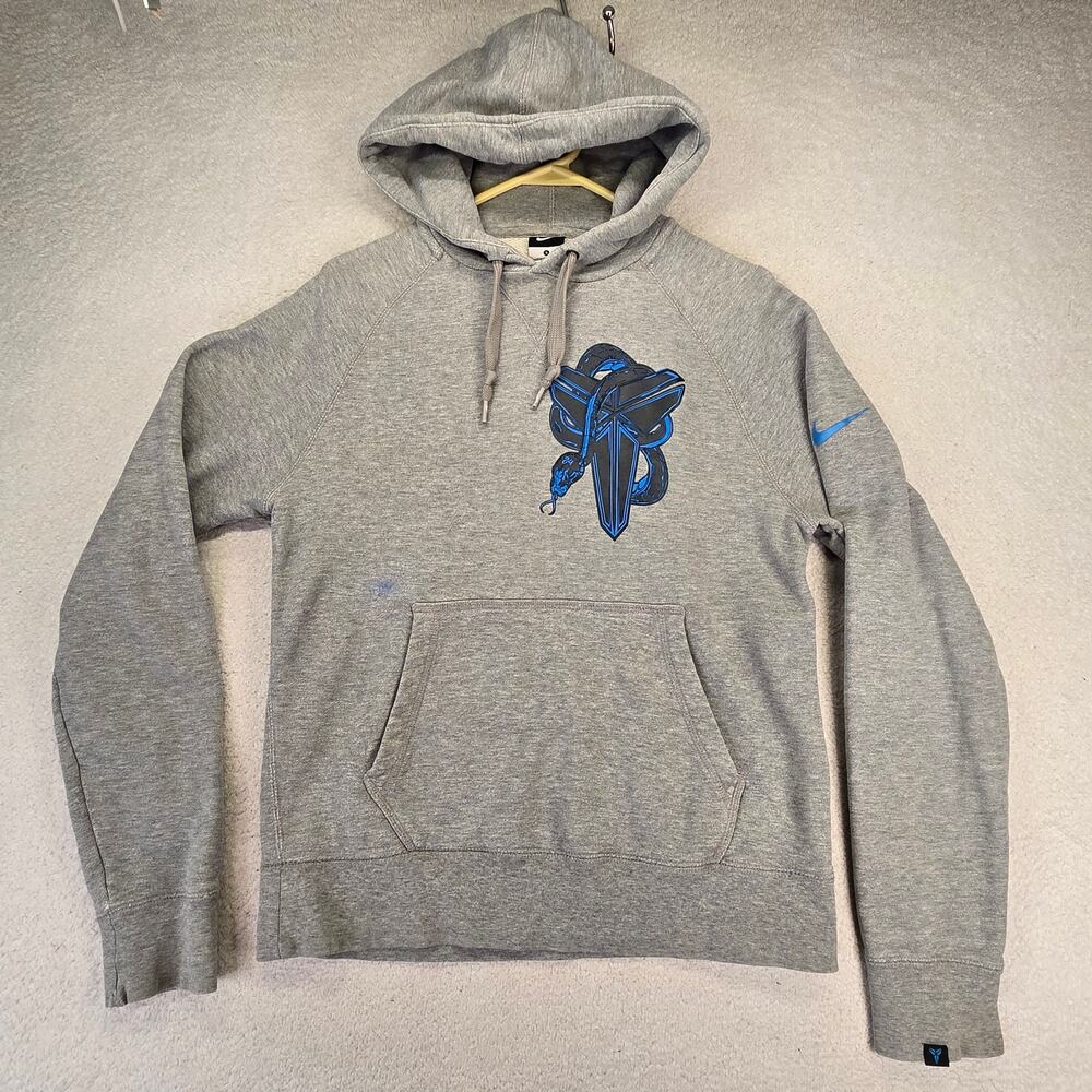 Nike Kobe Bryant Hoodie Mens S Gray KB24 426951-068 Black Mamba